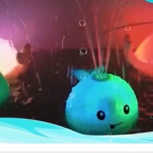 Art Creativity Light Up Water Spray Bath Whale